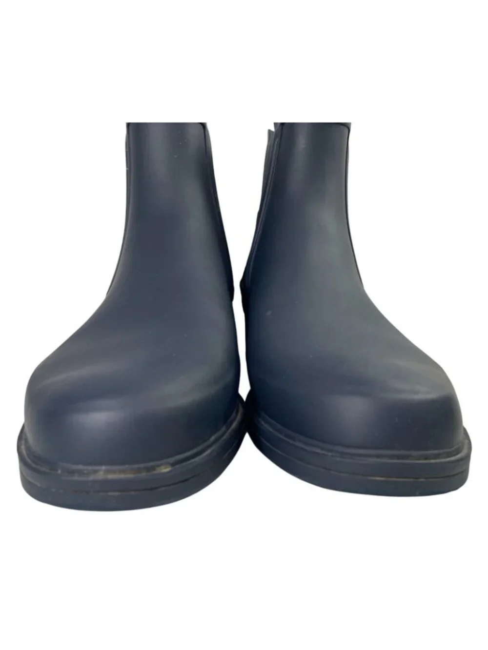 Hunter Mens Original Chelsea Ankle Boots 9 Dark Navy Pull On Bootie Waterproof